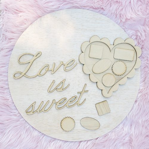 Love is Sweet Door Sign