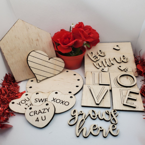 Valentine's Day Tiered Tray Set
