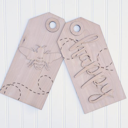 Bee Happy Tag
