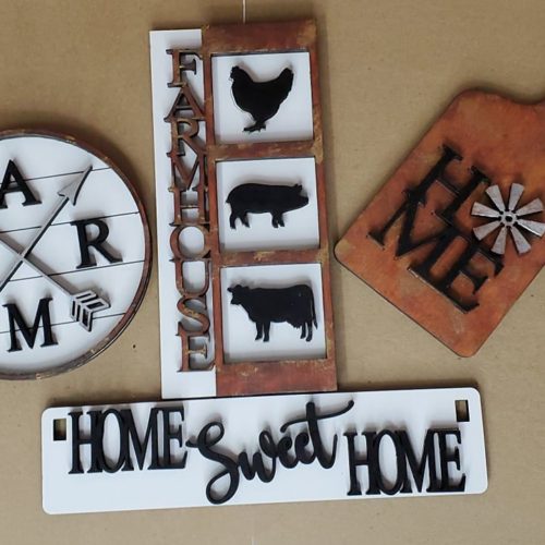 Farmhouse DIY Kit (wagon & bench)