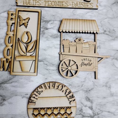 Bloom Into Spring DIY Kit (wagon & bench)