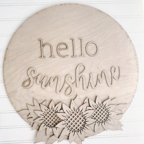 18" DIY Sunflower Door Hanger