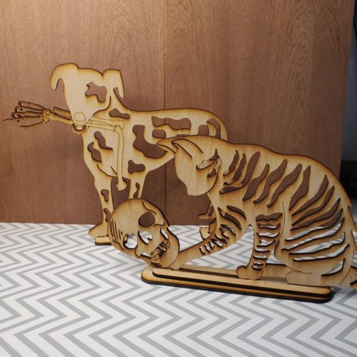 Dog and Kitty shelf sitters