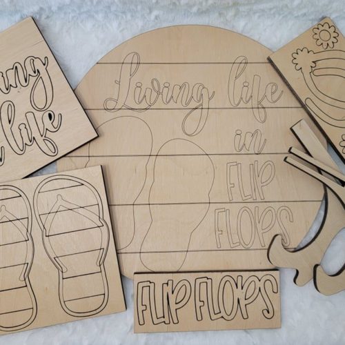 Flip Flop Sign with Easel