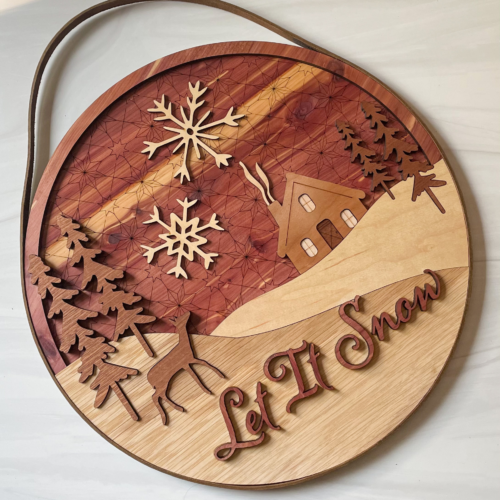Winter 16 Inch Round Sign