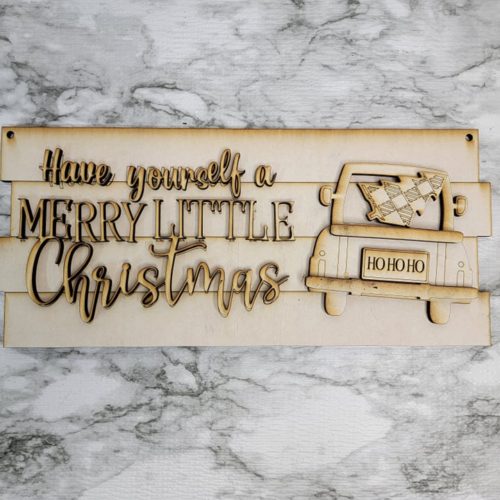 Vintage Christmas Truck Sign DIY