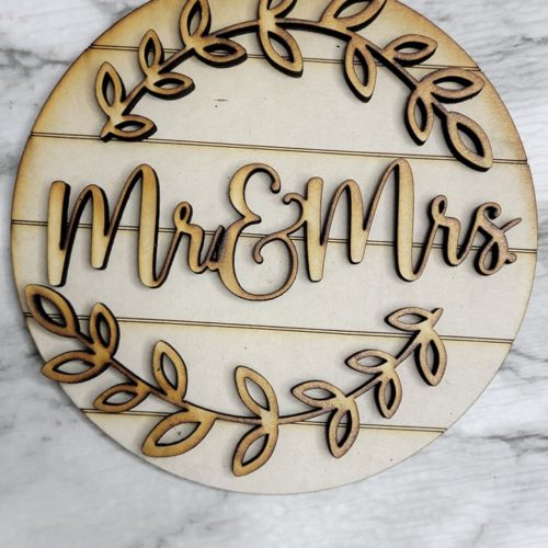 Mr & MRs (Circle Frame Interchangeable)