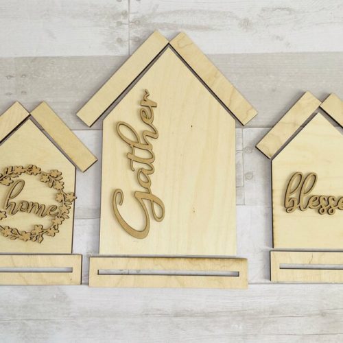 Trio Set of Houses DIY Kit