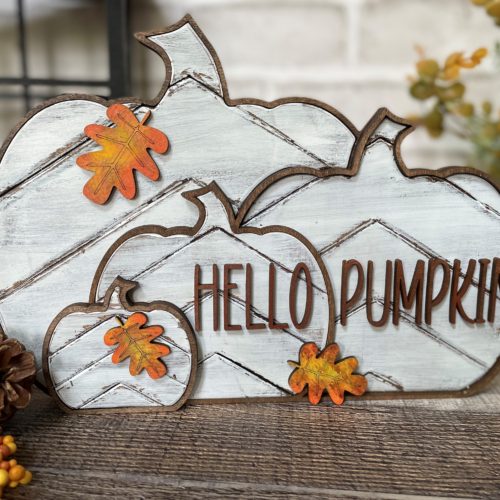 Pumpkin Shelf Sitter DIY Kit